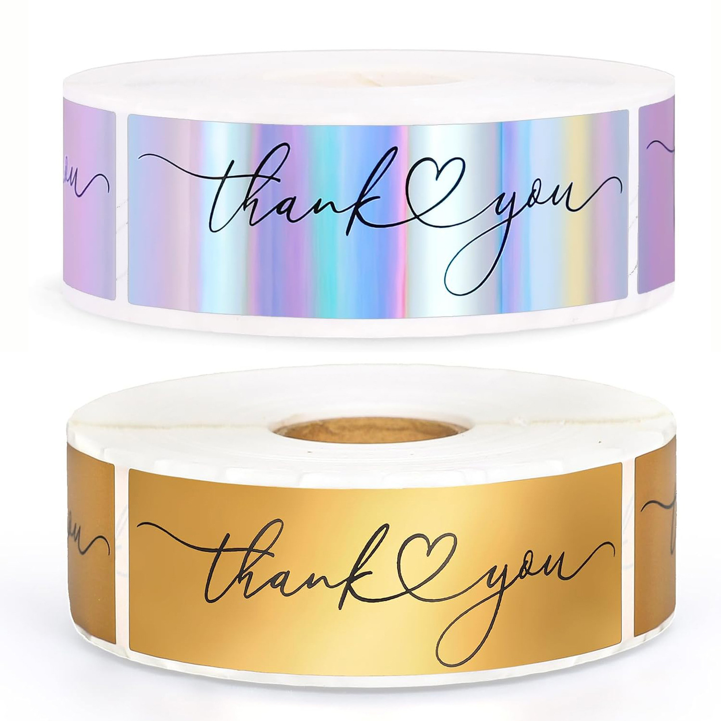 Sticker Label Roll - JCAC 120 шт./рулон, 3-дюймовые золотые фольгированные