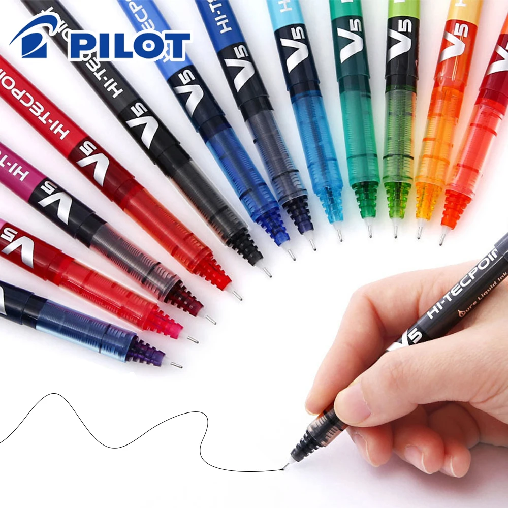 Pilot Pen V5 - 3 шт., японские гелевые ручки PILOT,