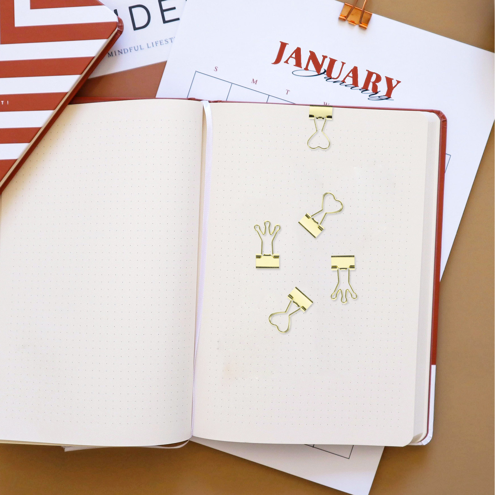 Binder Clip Assorted - 10 шт. металлических зажимов для бумаг