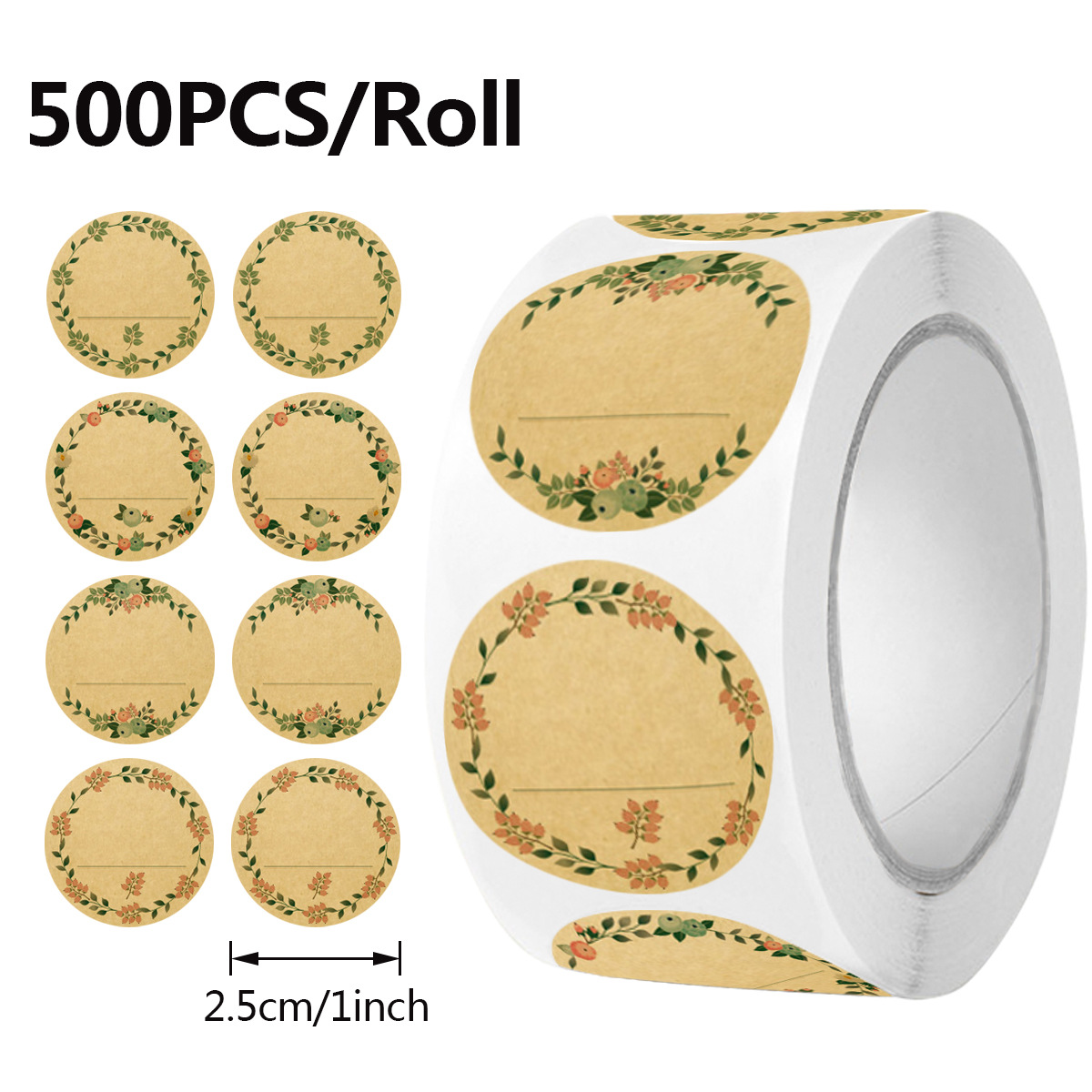 Sticker Label Roll - JCAC 500 шт./рулон, пустые этикетки из