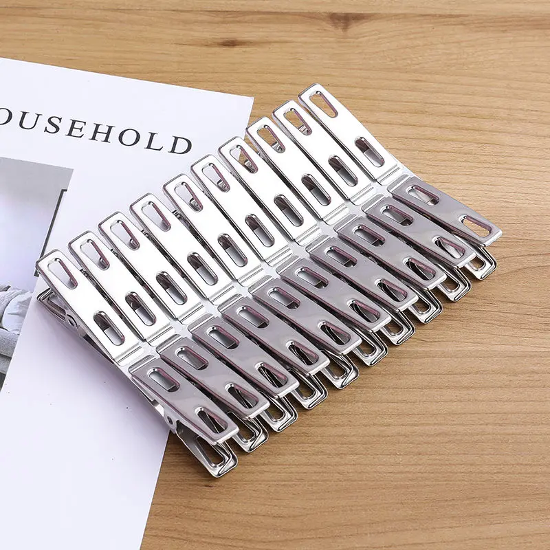 Binder Clip Assorted - 20 шт., прищепки с плоским горлышком
