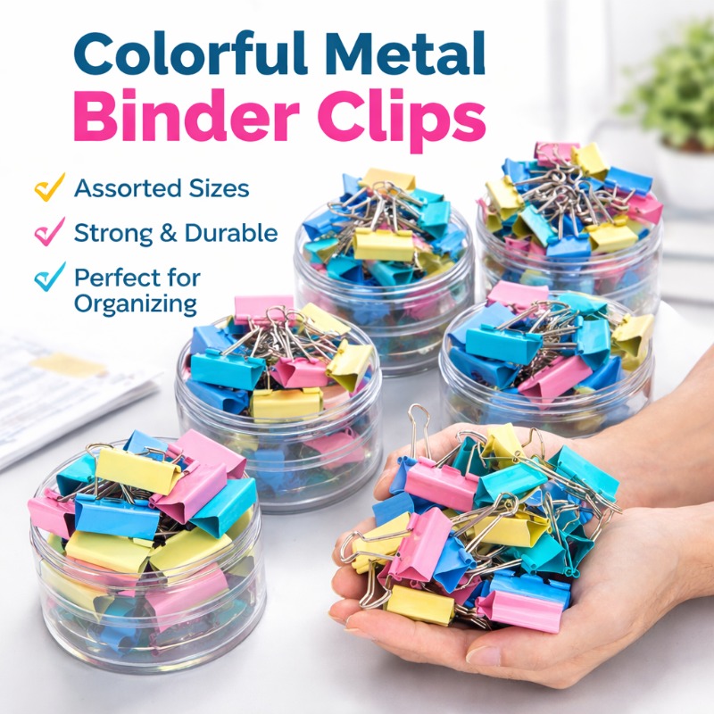 Набор из 40 штук длинных разно – обзор и цена Binder Clip Assorted