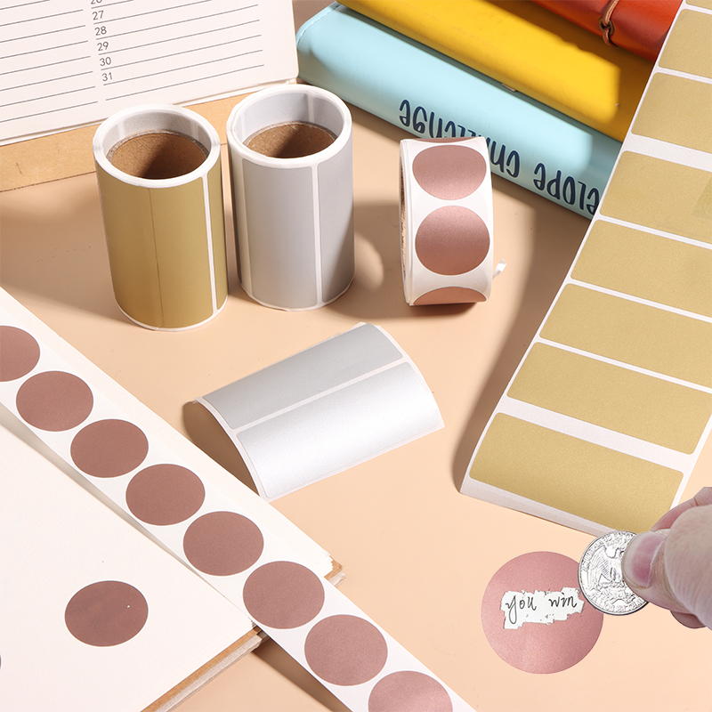 Новые 300 шт./рулон, скретч-на – обзор и цена Sticker Label Roll