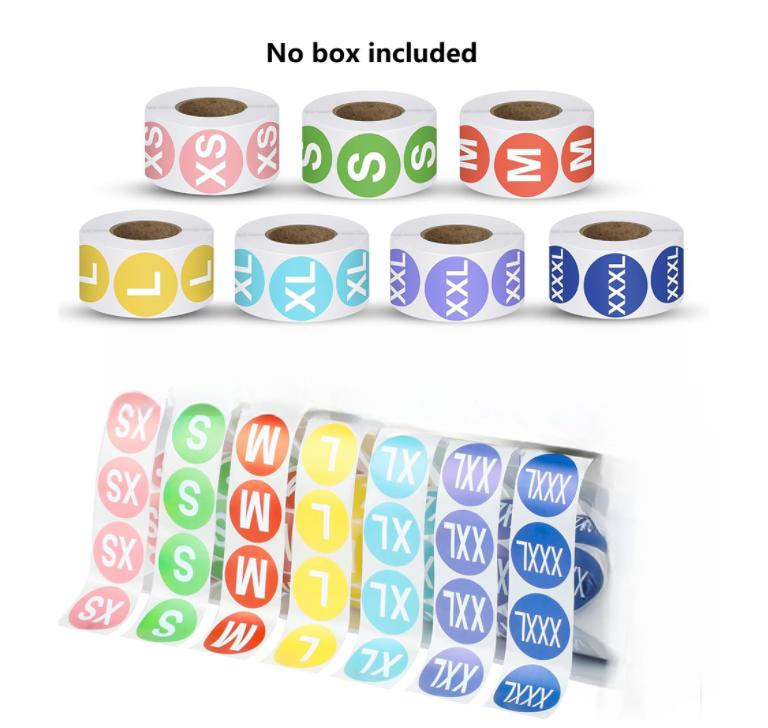7 рулонов, 500 шт. цветных эти – обзор и цена Sticker Label Roll